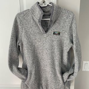 LL Bean Sweater Fleece Pullover - Womens Medium